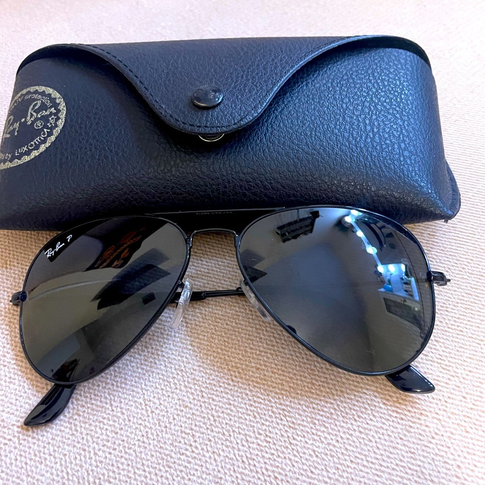 Ray-Ban polarized aviator sunglasses